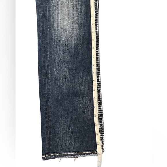 Silvers Berkley Flap Jeans EUC Button Pockets Dark Denim - Picture 11 of 12